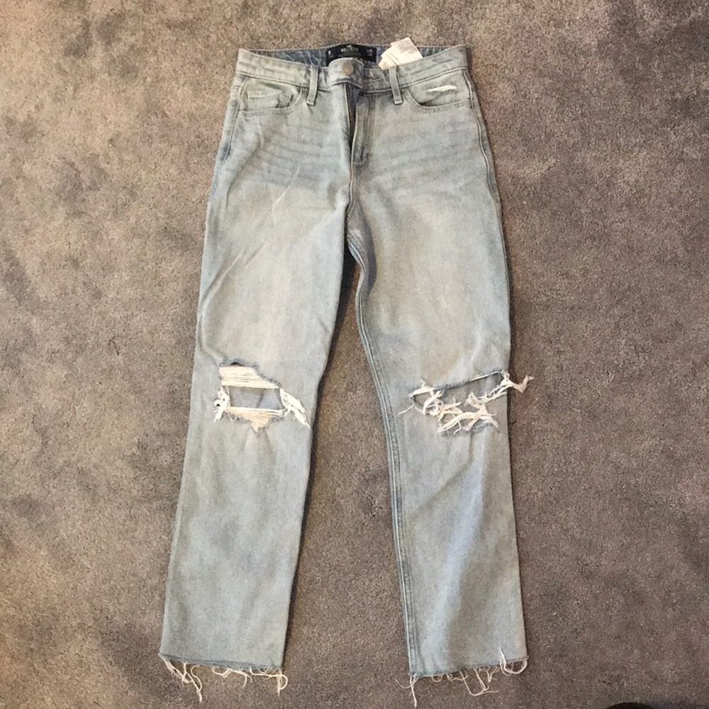 Light wash ripped jeans